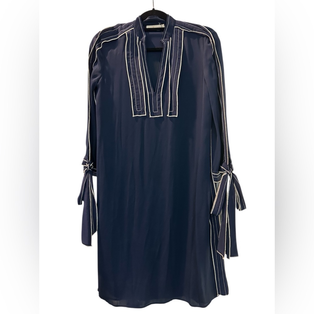 Tory Burch Navy Silk Tunic Dress
